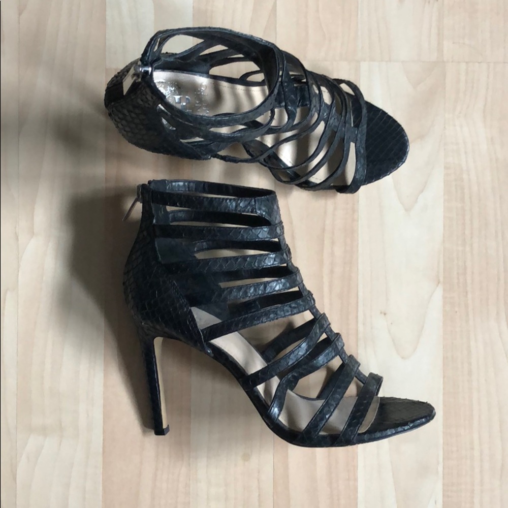 Vince Camuto Leather Heel Sandals